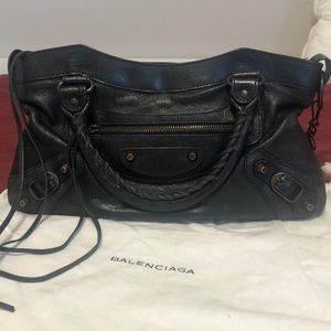 Balenciaga Black First Should Bag